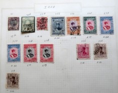 Lot 13 Timbre Vechi Persia Iran 1898-1915 - Dinastia Qajar, Ahmad Shah, Oficiale -GB