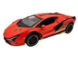 Macheta Lamborghini Sian portocaliu LP-780 1:32 replica metal lumini si sunete, usi deschise