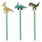 Set Creioane Cu Radieră Dinozauri, 3 Bucăți, Verde