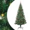vidaXL Pom de Crăciun artificial pre-iluminat cu 300 LED Verde 210 cm 3396783
