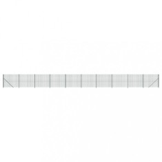 Gard plasa de sarma cu bordura, verde, 1,4x25 m