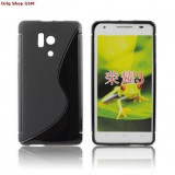 Husa Silicon S-Line Neagra Huawei Honor 3 Protectie Telefon