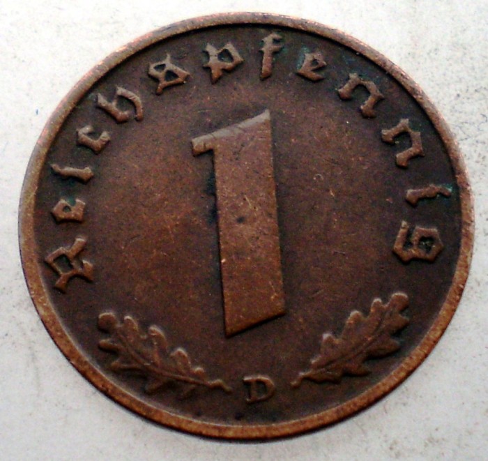 2.431 GERMANIA 1 REICHSPFENNIG 1937 D