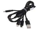 Cablu Nichelat Negru 1m 30AWG 2A