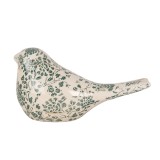 Cumpara ieftin Figurina Pasare ceramica bej verde 25x10x13 cm