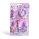 Set unghii false copii Martinelia Little Unicorn fard de pleoape, aplicator, luciu de buze