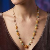 Cumpara ieftin Colier Venera din opal, agat și cuarț