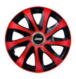Set 4 capace roti Drift extra red R15 pentru gama Jeep, Autohelix MSA