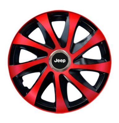 Set 4 capace roti Drift extra red R15 pentru gama Jeep foto
