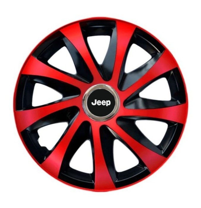 Set 4 capace roti Drift extra red R15 pentru gama Jeep