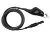 Cablu de &icirc;mpăm&acirc;ntare CLIFF 48V DC 1A 2m Silicon Mufa Banana Clema Crocodil Negru