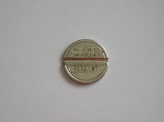 M3C1 14 - Jeton de colectie - inscriptia DAIR si numar de serie - diametru mare