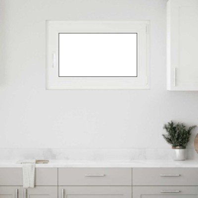 vidaXL Fereastră de subsol &amp;bdquo;RISOR&amp;rdquo; 90x50 cm oscilo-batantă DIN dreapta, albă foto