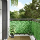 VidaXL Paravan de balcon cu aspect de plantă, verde, 300x90 cm, PVC