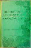 REPERTOIRE DES MONNAIES NAPOLEONIDES par JEAN DE MEY, BERNARD PONDESSAULT, 1971