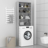 Dulap Masina Spalat Gossi, Gri Sonoma, 64x24x190 cm, PAL, Etajera Baie