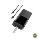 Baterie Externa Tech-Protect PB03 30000mAh 22.5W QC + PD 1 x USB-C - 2 x USB-A Neagra