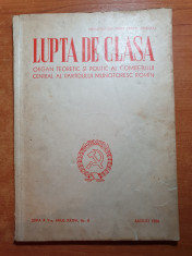 revista lupta de clasa august 1956 foto