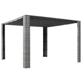 Cumpara ieftin Pavilion cu acoperiș, gri/antracit, 300x300x220 cm, poliratan