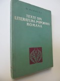 Texte din literatura poporana romana (Tom 2) - Inedit - G. Alexici