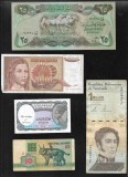 Set 5 bancnote de prin lume adunate (cele din imagini) #178, Europa