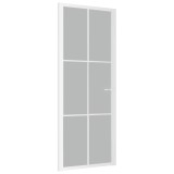 Cumpara ieftin Usa de interior, 83x201,5 cm, alb, sticla mata si aluminiu