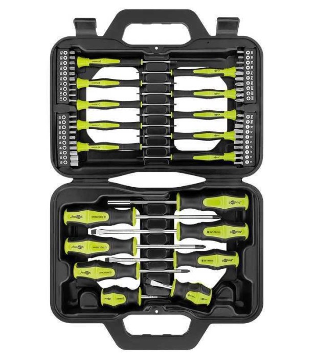 Set surubelnite Goobay 58 piese in carcasa plastic