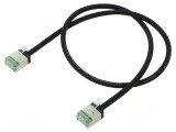 Patch cord U/FTP Cat 8.1 0,5m LSZH negru 32AWG, Goobay