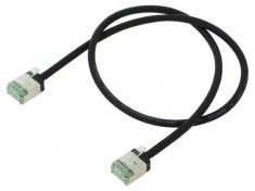 Patch cord U/FTP Cat 8.1 0,5m LSZH negru 32AWG