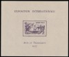 Guyana Colonii franceze 1937 - Omnibuse , Expozitia Mondiala Paris , colita nedantelata , MNH , Mi.176, Organizatii internationale, Nestampilat