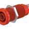 Soclu Banană 4mm Roşu Nichelat pentru Panou