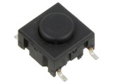 Micro&icirc;ntrerupător TACT SPST 0,05A/24VDC - IP67, SMT, 3,5N, 6,4mm