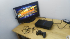 CONSOLA SONY PLAYSTATION 2 + ACCESORII + JOC BURNOUT 3 foto