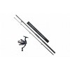 Set Pescuit Spinning 2.1m, Fibra Compozit, Mulineta QFC 1000, 5 Rulmenti, Tambur Rezerva, Actiune 50-150g