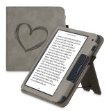 Husa pentru Kobo Libra 2, Piele ecologica, Gri, kwmobile, 56581.02