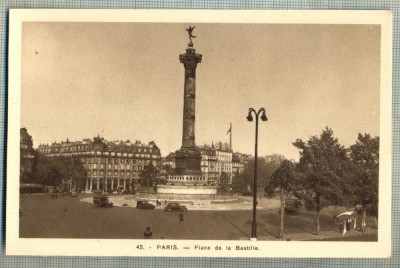 AD 506 C. P. VECHE -PARIS -PLACE DE LA BASTILLE -FRANTA -MASINI DE EPOCA foto