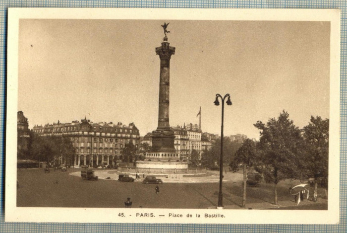 AD 506 C. P. VECHE -PARIS -PLACE DE LA BASTILLE -FRANTA -MASINI DE EPOCA