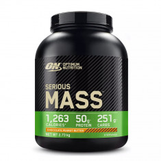 Gainer proteine Serious Mass cu aroma de ciocolata si unt de arahide, 2.73kg, Optimum Nutrition