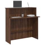 Cumpara ieftin Birou de recepție Stejar maro 100x50x103,5 cm Lemn prelucrat