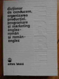 Dictionar De Conducere, Organizarea Productiei, Programare Si - Coordonator: Paul Cartianu (eugenia Farca M. Iosif,529356, Tehnica