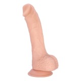 Dildo Realist Javier cu Ventuza la Baza, TPE Premium, Natural, 19.8 cm, Guilty Toys