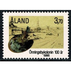 Aland (Finlanda) 1986 - Pictura, arta, Colonia de Artisti &Ouml;nningeby, neuzat