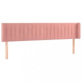Cumpara ieftin Tablie de pat cu aripioare roz 183x16x78/88 cm catifea