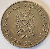 Cumpara ieftin Moneda exotica 20 SEN - STATUL BRUNEI, anul 1992 *cod 1770, Asia