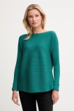 United Colors of Benetton pulover din amestec de l&acirc;nă culoarea verde, 1Y6SD10CH