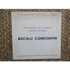 PLIANT EXPOZITIE BACALU CONSTANTIN