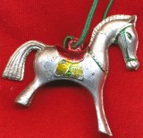 Bidiviu argintiu semicentenar - ornament pom de iarna