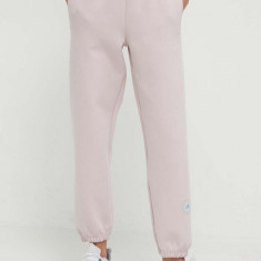 adidas by Stella McCartney pantaloni de trening culoarea roz, uni IU0862