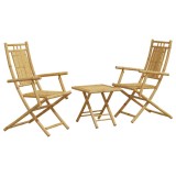 Cumpara ieftin Set mobilier bistro, 3 piese, bambus