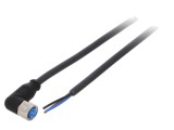 Cablu de conectare M8 3 PIN unghi 10m IP67